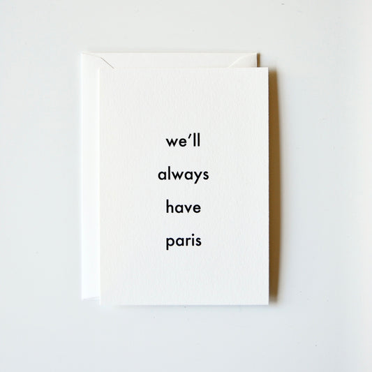 We'll Always Have Paris